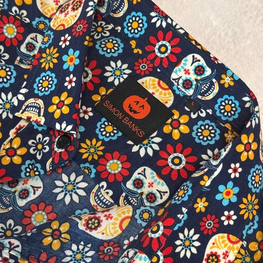 Simon banks multicolor sugar skull